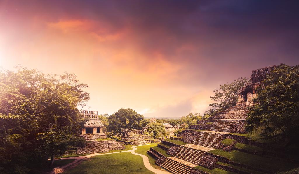Ruinas de Palenque, ciudad maya en Chiapas, México
