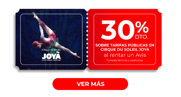 Ve a Cirque du Soleil JOYÁ con AVIS México