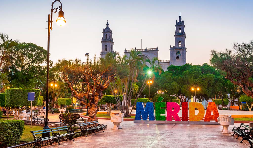 Plaza central en Mérida Yucatán