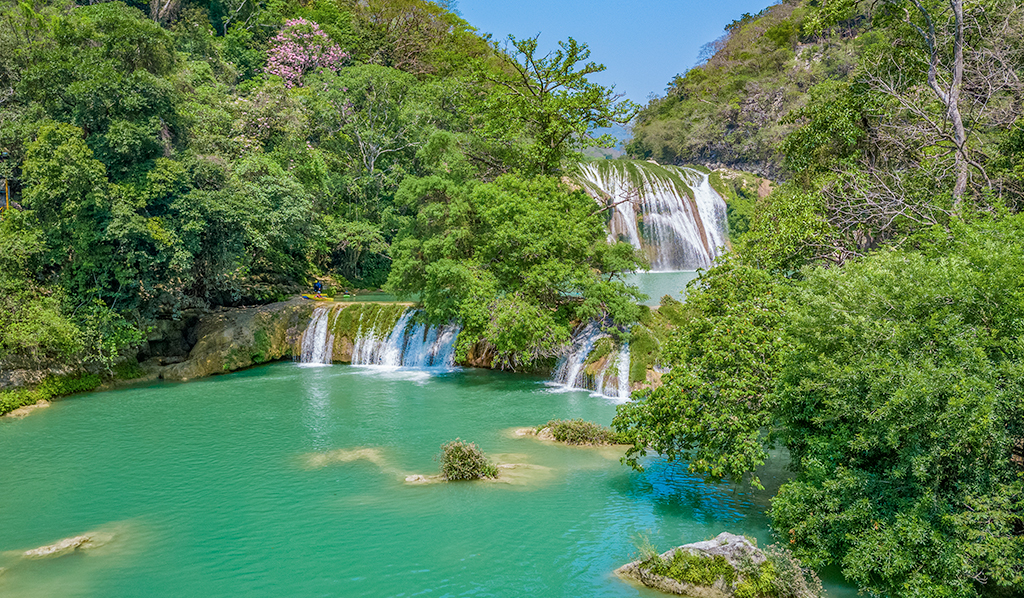 Cascadas de Micos en la Huasteca Potosina en San Luis Potosí, México