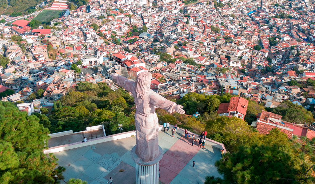 Taxoco Guerrero México, Dron con vista aérea