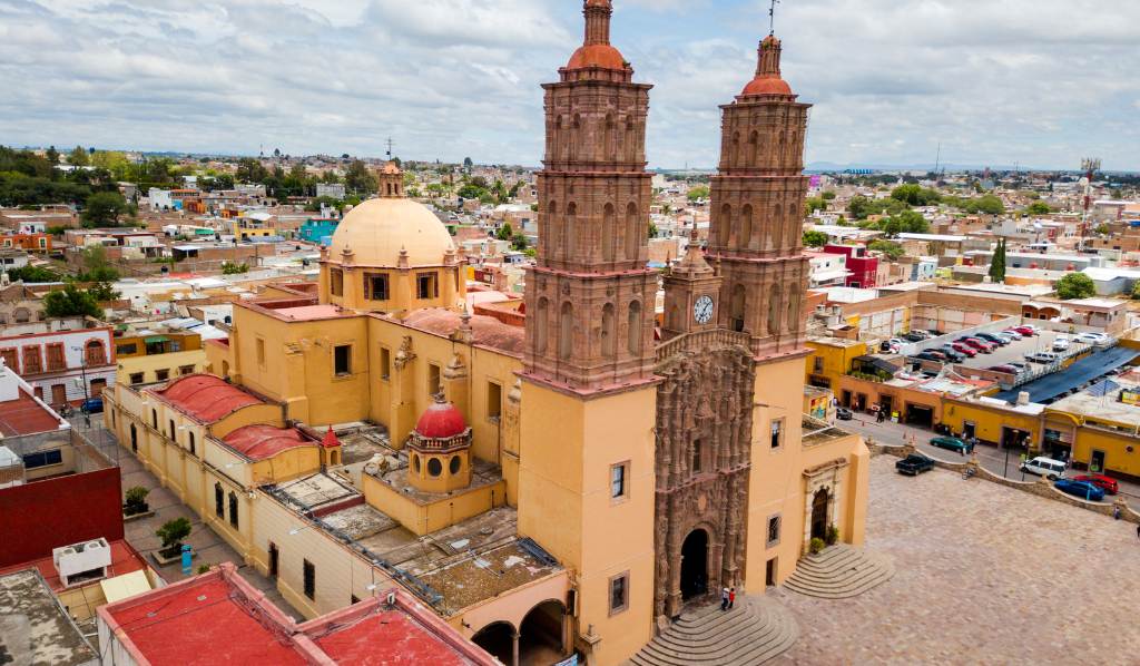 : Vista aérea de Dolores Hidalgo en México