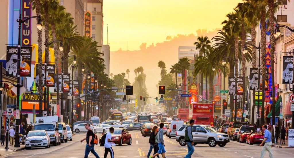 Hollywood Boulevard en Los Ángeles.