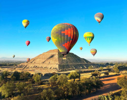 Vuela en globo en Teotihuacán de la mano con Avis México